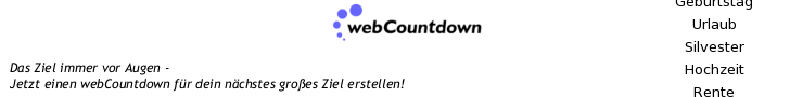 Starte deinen eigenen webCountdown